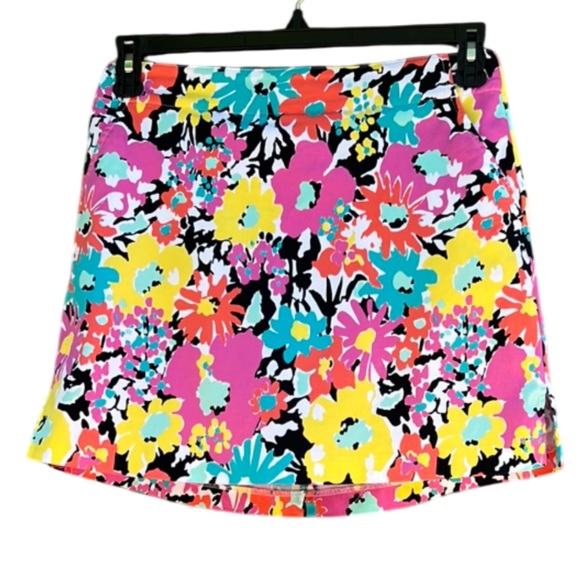 Lady Hagen Pants - Lady Hagen Vibrant Colored Floral Women's Skort Size 4